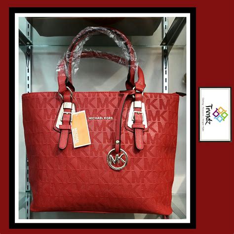 michael kors dark cherry|Michael Kors reed tote bag.